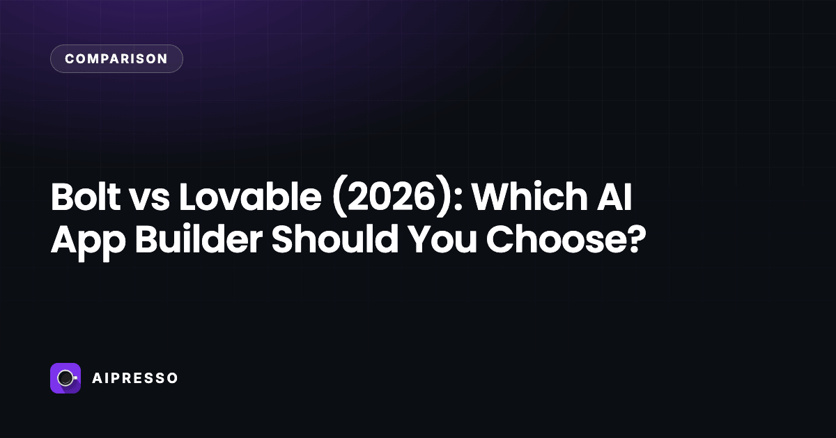 Bolt vs Lovable (2026): Which AI App Builder Should You Choose?