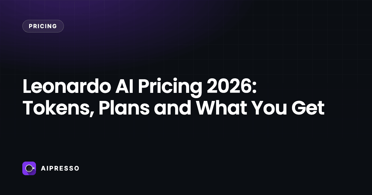Leonardo AI Pricing 2026: Tokens, Plans and What You Get